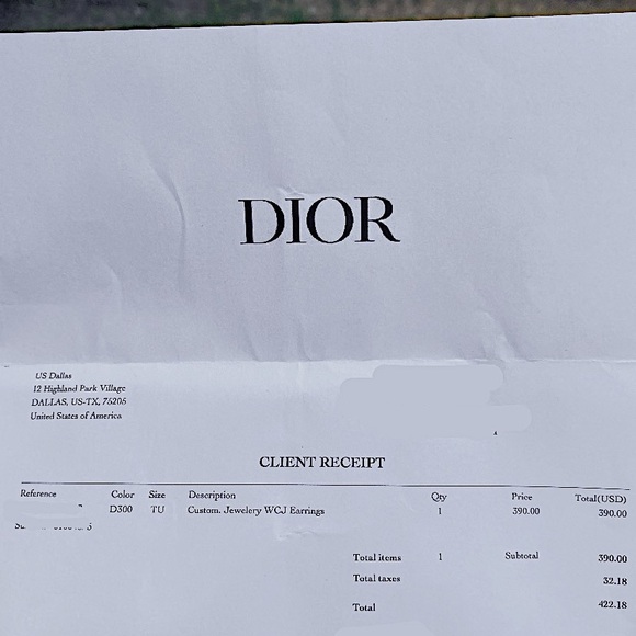 DIOR Gold Earrings - Picture 6 of 7